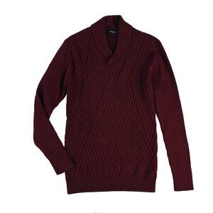 Kiton Burgundy Pullover Cashmere Silk Sweater Holiday Mens S 48 Italy